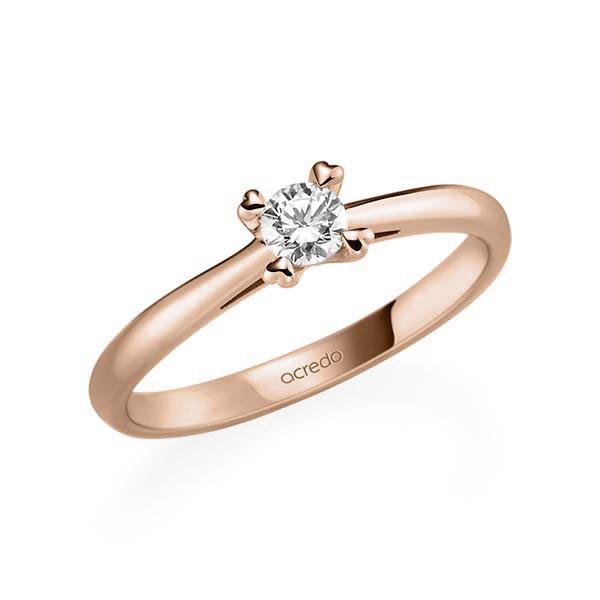 Verlobungsring in Rotgold 585 mit zus. 0,2 ct. Brillant tw, si von acredo - A-11QGFW-R5-1TWF3Z Verlobungsring in Rotgold 585 mit zus. 0,2 ct. Brillant tw, si von acredo - A-11QGFW-R5-1TWF3Z