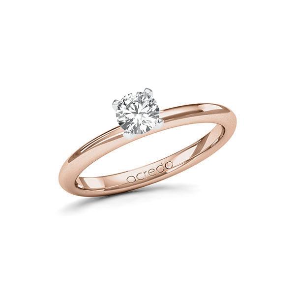 Verlobungsring in Rotgold 585 Weissgold 585 mit 0,4 ct. Brillant tw, si von acredo - A-115IKJ-RW5-1RB20AZ Verlobungsring in Rotgold 585 Weissgold 585 mit 0,4 ct. Brillant tw, si von acredo - A-115IKJ-RW5-1RB20AZ