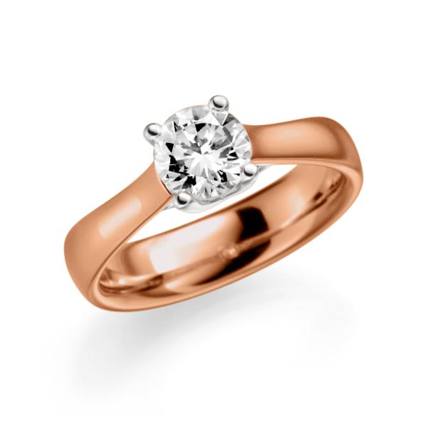 Verlobungsring in Rotgold 585 Weissgold 585 mit 0,7 ct. Brillant tw, si von 123gold - E-3673S-RW5-1R7K9LZ Verlobungsring in Rotgold 585 Weissgold 585 mit 0,7 ct. Brillant tw, si von 123gold - E-3673S-RW5-1R7K9LZ