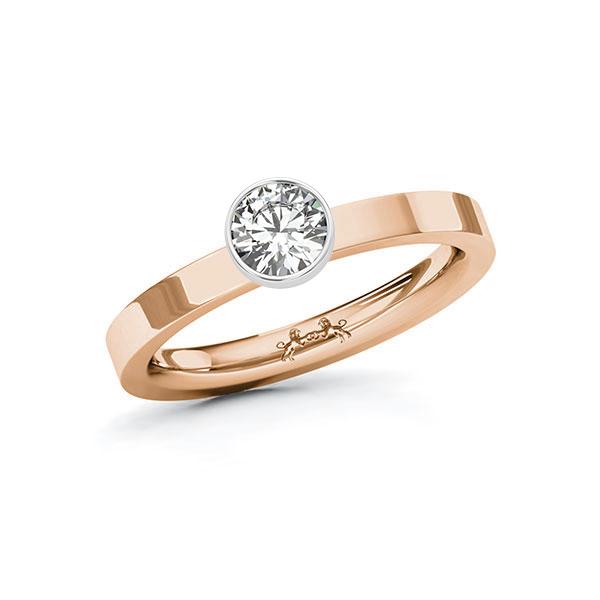 Verlobungsring in Rotgold 585 Weißgold 750 mit 0,5 ct. Brillant tw, si von Steinberg - Q-ZT7NQ-R5-1R7KALZ Verlobungsring in Rotgold 585 Weißgold 750 mit 0,5 ct. Brillant tw, si von Steinberg - Q-ZT7NQ-R5-1R7KALZ