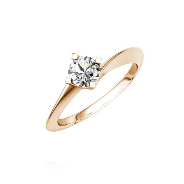 Verlobungsring in Rotgold 750 mit 0,5 ct. Brillant tw, si von Steinberg - Q-NMG8G-R7-1R7K9KZ Verlobungsring in Rotgold 750 mit 0,5 ct. Brillant tw, si von Steinberg - Q-NMG8G-R7-1R7K9KZ
