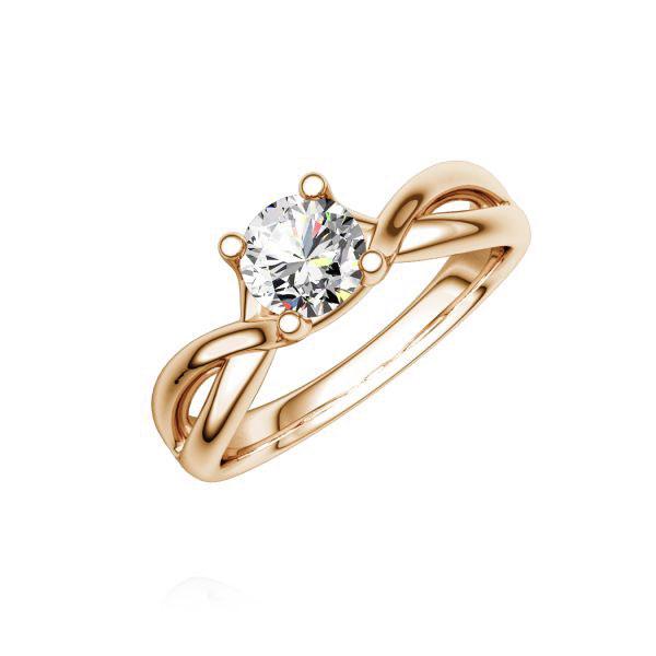 Verlobungsring in Rotgold 750 mit 0,7 ct. Brillant tw, si von Steinberg - Q-NLX61-R7-1R7K9LZ Verlobungsring in Rotgold 750 mit 0,7 ct. Brillant tw, si von Steinberg - Q-NLX61-R7-1R7K9LZ