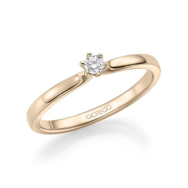 Verlobungsring in Signature Gold 585 mit zus. 0,1 ct. Brillant tw, si von acredo - A-13FAFZ-X5-1TN9DZ Verlobungsring in Signature Gold 585 mit zus. 0,1 ct. Brillant tw, si von acredo - A-13FAFZ-X5-1TN9DZ
