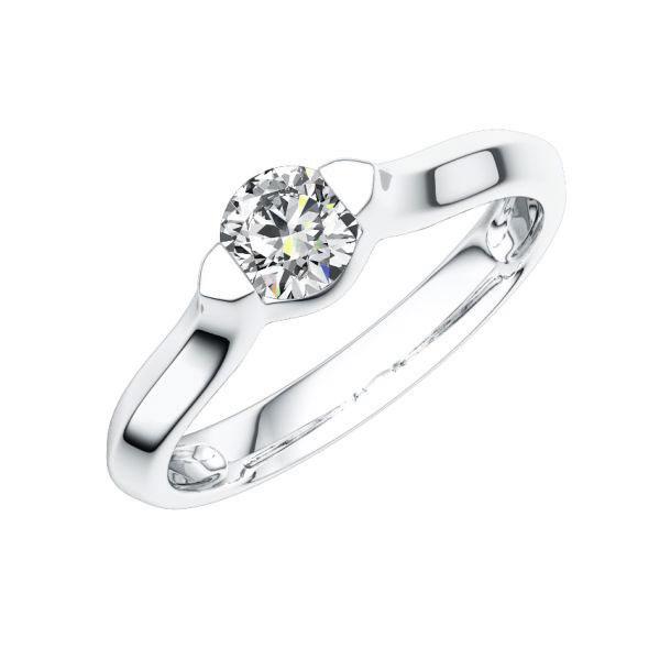 Verlobungsring in Weißgold 585 mit 0,3 ct. Brillant tw, si von 123gold - E-2TIP7-W5-1R7K5KZ Verlobungsring in Weißgold 585 mit 0,3 ct. Brillant tw, si von 123gold - E-2TIP7-W5-1R7K5KZ