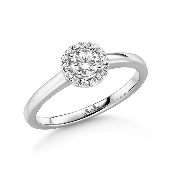 Verlobungsring in Weißgold 585 mit 0,3 ct. + zus. 0,084 ct. Brillant tw, vs von Steinberg - Q-11QKN6-W5-1U3CMTZ Verlobungsring in Weißgold 585 mit 0,3 ct. + zus. 0,084 ct. Brillant tw, vs von Steinberg - Q-11QKN6-W5-1U3CMTZ