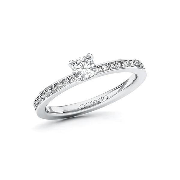 Verlobungsring in Weißgold 585 mit 0,3 ct. + zus. 0,2 ct. Brillant tw, si von acredo - A-101ZFF-WW5-1RDXM0Z Verlobungsring in Weißgold 585 mit 0,3 ct. + zus. 0,2 ct. Brillant tw, si von acredo - A-101ZFF-WW5-1RDXM0Z