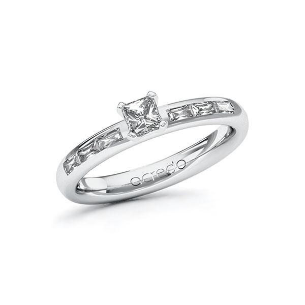 Verlobungsring in Weißgold 585 mit 0,3 ct. + zus. 0,3 ct. Brillant tw, vs von acredo - A-ZYNY2-WW5-1RSFVGZ Verlobungsring in Weißgold 585 mit 0,3 ct. + zus. 0,3 ct. Brillant tw, vs von acredo - A-ZYNY2-WW5-1RSFVGZ
