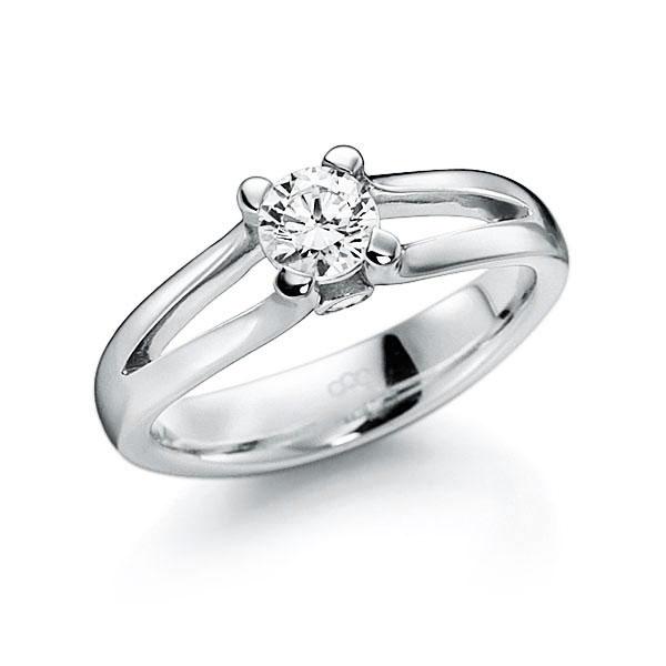 Verlobungsring in Weißgold 585 mit 0,4 ct. beidseitiger seitlicher Brillantbesatz 2x 0,025ct Brillant tw, vs tw, si von acredo - A-10LFCI-W5-1JNRXRZ Verlobungsring in Weißgold 585 mit 0,4 ct. beidseitiger seitlicher Brillantbesatz 2x 0,025ct Brillant tw, vs tw, si von acredo - A-10LFCI-W5-1JNRXRZ