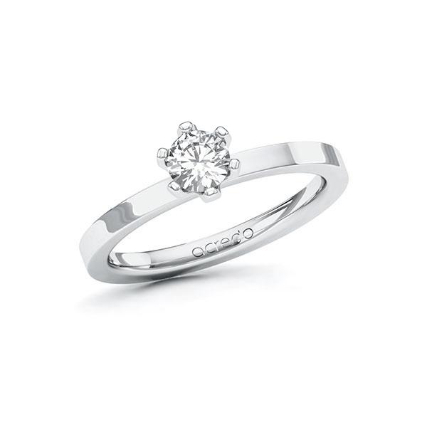 Verlobungsring in Weißgold 585 mit 0,4 ct. Brillant tw, si von acredo - A-10EYLV-WW5-1R8BIQZ Verlobungsring in Weißgold 585 mit 0,4 ct. Brillant tw, si von acredo - A-10EYLV-WW5-1R8BIQZ