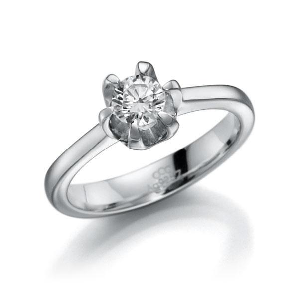 Verlobungsring in Weißgold 585 mit 0,4 ct. Brillant tw, vs von acredo - A-10L4EJ-W5-1IV561Z Verlobungsring in Weißgold 585 mit 0,4 ct. Brillant tw, vs von acredo - A-10L4EJ-W5-1IV561Z