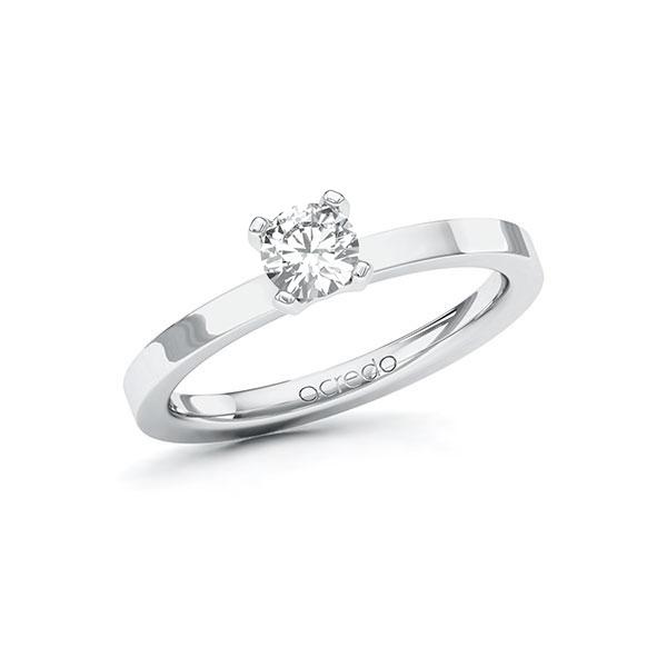 Verlobungsring in Weissgold 585 mit 0,4 ct. Brillant tw, vs von acredo - A-ZWMNF-WW5-1R0QNKZ Verlobungsring in Weissgold 585 mit 0,4 ct. Brillant tw, vs von acredo - A-ZWMNF-WW5-1R0QNKZ