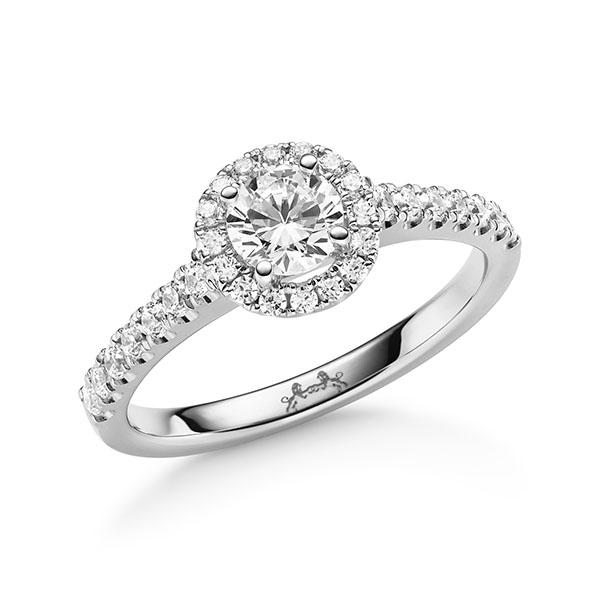 Verlobungsring in Weißgold 585 mit 0,4 ct. + zus. 0,376 ct. Brillant tw, vs von Steinberg - Q-11QK0T-W5-1U3CLRZ Verlobungsring in Weißgold 585 mit 0,4 ct. + zus. 0,376 ct. Brillant tw, vs von Steinberg - Q-11QK0T-W5-1U3CLRZ