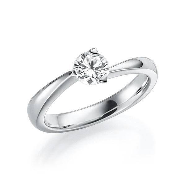 Verlobungsring in Weißgold 585 mit 0,5 ct. Brillant tw, si von 123gold - E-TSJJ6-W5-1R7K9KZ Verlobungsring in Weißgold 585 mit 0,5 ct. Brillant tw, si von 123gold - E-TSJJ6-W5-1R7K9KZ