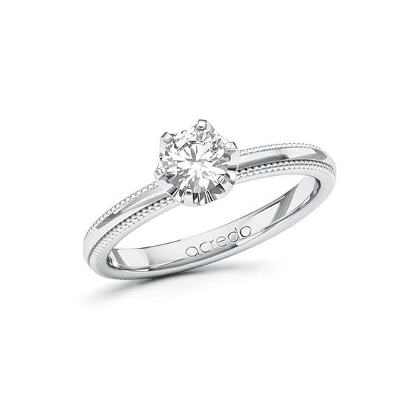 Verlobungsring in Weißgold 585 mit 0,5 ct. Brillant tw, si von acredo - A-10ZI1B-WWW5-1R7LETZ Verlobungsring in Weißgold 585 mit 0,5 ct. Brillant tw, si von acredo - A-10ZI1B-WWW5-1R7LETZ