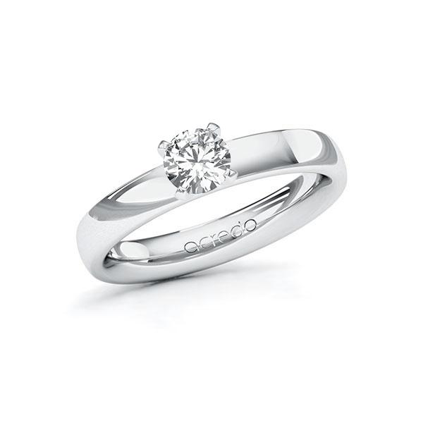 Verlobungsring in Weißgold 585 mit 0,5 ct. Brillant tw, si von acredo - A-ZWLVS-WW5-1R7LF6Z Verlobungsring in Weißgold 585 mit 0,5 ct. Brillant tw, si von acredo - A-ZWLVS-WW5-1R7LF6Z