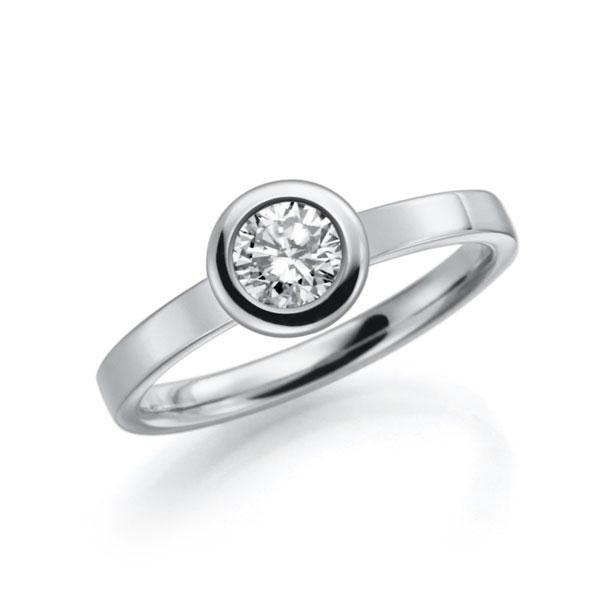 Verlobungsring in Weissgold 585 mit 0,5 ct. Brillant tw, vs von 123gold - E-30M8V-W5-1IV4L1Z Verlobungsring in Weissgold 585 mit 0,5 ct. Brillant tw, vs von 123gold - E-30M8V-W5-1IV4L1Z