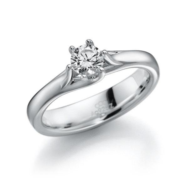 Verlobungsring in Weißgold 585 mit 0,5 ct. Brillant tw, vs von acredo - A-10L95F-W5-1IV54BZ Verlobungsring in Weißgold 585 mit 0,5 ct. Brillant tw, vs von acredo - A-10L95F-W5-1IV54BZ