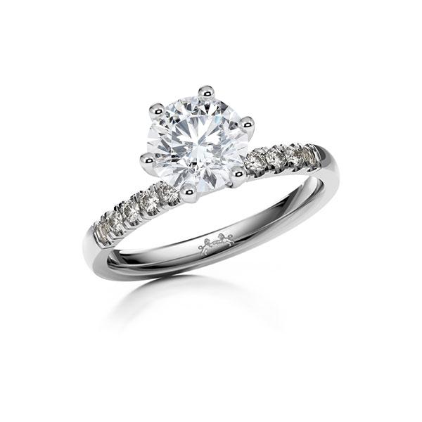 Verlobungsring in Weißgold 585 mit 0,7 ct. + zus. 0,2 ct. Brillant tw, si von Steinberg - Q-13IVQK-WW5-1X6VJSZ Verlobungsring in Weißgold 585 mit 0,7 ct. + zus. 0,2 ct. Brillant tw, si von Steinberg - Q-13IVQK-WW5-1X6VJSZ