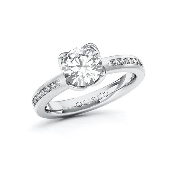Verlobungsring in Weißgold 585 mit 1,5 ct. + zus. 0,21 ct. Brillant tw, vs tw, si von acredo - A-ZWH7Y-WW5-1R1S0MZ Verlobungsring in Weißgold 585 mit 1,5 ct. + zus. 0,21 ct. Brillant tw, vs tw, si von acredo - A-ZWH7Y-WW5-1R1S0MZ