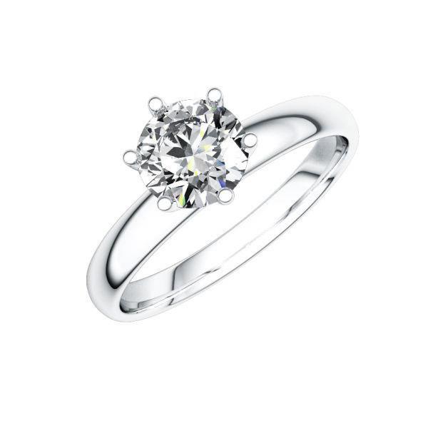 Verlobungsring in Weißgold 585 mit 1 ct. Brillant tw, si von 123gold - E-PWS5R-W5-1R7K5IZ Verlobungsring in Weißgold 585 mit 1 ct. Brillant tw, si von 123gold - E-PWS5R-W5-1R7K5IZ