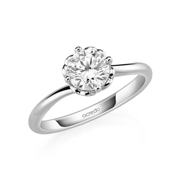 Verlobungsring in Weißgold 585 mit 1 ct. Brillant tw, si von acredo - A-11QDZ7-W5-1R7K9MZ Verlobungsring in Weißgold 585 mit 1 ct. Brillant tw, si von acredo - A-11QDZ7-W5-1R7K9MZ
