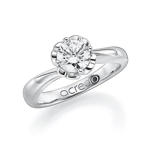 Verlobungsring in Weißgold 585 mit 1 ct. Brillant tw, si von acredo - A-EZI56-W5-1R7K9MZ Verlobungsring in Weißgold 585 mit 1 ct. Brillant tw, si von acredo - A-EZI56-W5-1R7K9MZ