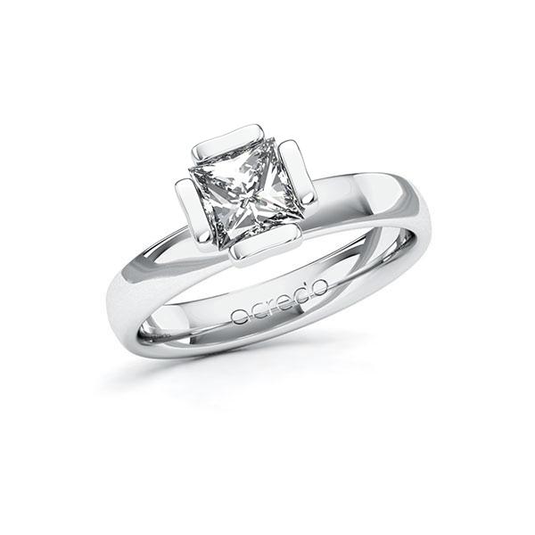 Verlobungsring in Weißgold 585 mit 1 ct. Prinzess-Diamant tw, vs von acredo - A-10G50P-WW5-1QLH3BZ Verlobungsring in Weißgold 585 mit 1 ct. Prinzess-Diamant tw, vs von acredo - A-10G50P-WW5-1QLH3BZ
