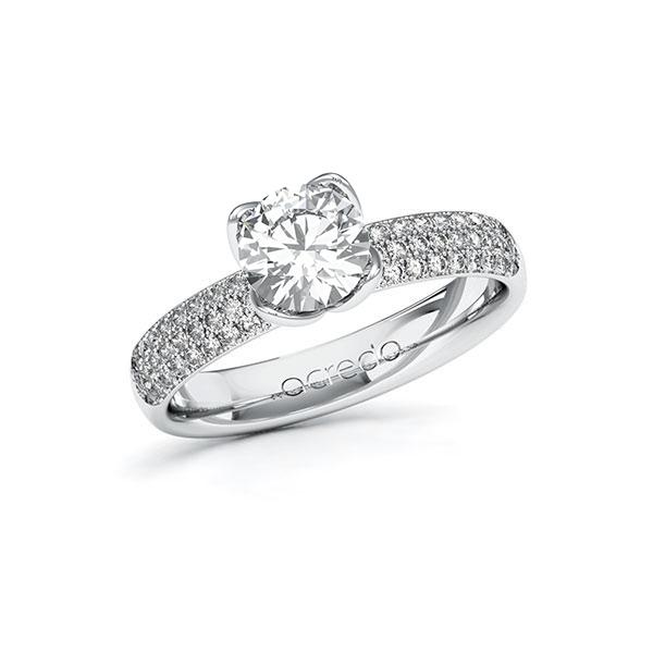 Verlobungsring in Weissgold 585 mit 1 ct. + zus. 0,432 ct. Brillant tw, vs tw, si von acredo - A-ZZQBP-WW5-1R9W6KZ Verlobungsring in Weissgold 585 mit 1 ct. + zus. 0,432 ct. Brillant tw, vs tw, si von acredo - A-ZZQBP-WW5-1R9W6KZ