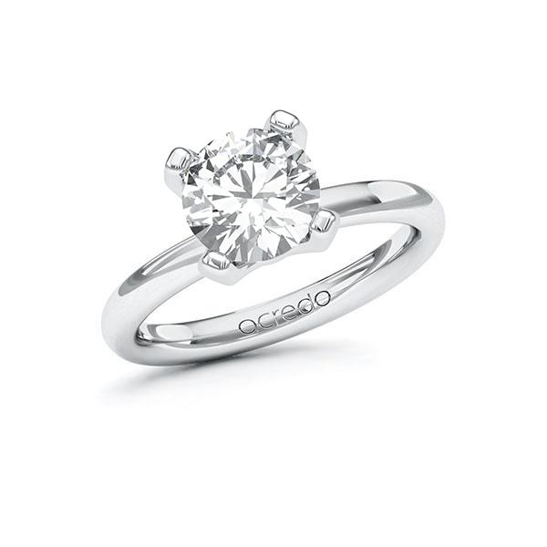 Verlobungsring in Weißgold 585 mit 2 ct. Brillant tw, si von acredo - A-ZWH66-WW5-1R7VLMZ Verlobungsring in Weißgold 585 mit 2 ct. Brillant tw, si von acredo - A-ZWH66-WW5-1R7VLMZ