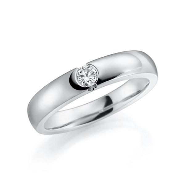Verlobungsring in Weissgold 585 mit zus. 0,15 ct. Brillant tw, si von 123GOLD - E-2VXDJ-W5-1Z9CKZ Verlobungsring in Weissgold 585 mit zus. 0,15 ct. Brillant tw, si von 123GOLD - E-2VXDJ-W5-1Z9CKZ