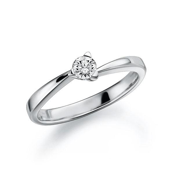 Verlobungsring in Weißgold 585 mit zus. 0,1 ct. Brillant tw, si von 123gold - E-TSJIB-W5-1TT9CZ Verlobungsring in Weißgold 585 mit zus. 0,1 ct. Brillant tw, si von 123gold - E-TSJIB-W5-1TT9CZ