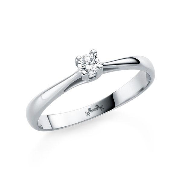 Verlobungsring in Weißgold 585 mit zus. 0,1 ct. Brillant tw, si von Steinberg - C-2TVEQ-W5-1TT9CZ Verlobungsring in Weißgold 585 mit zus. 0,1 ct. Brillant tw, si von Steinberg - C-2TVEQ-W5-1TT9CZ