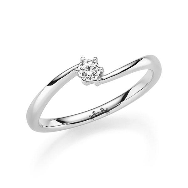 Verlobungsring in Weißgold 585 mit zus. 0,1 ct. Brillant tw, si von Steinberg - Q-11QJ3H-W5-1U0YMBZ Verlobungsring in Weißgold 585 mit zus. 0,1 ct. Brillant tw, si von Steinberg - Q-11QJ3H-W5-1U0YMBZ
