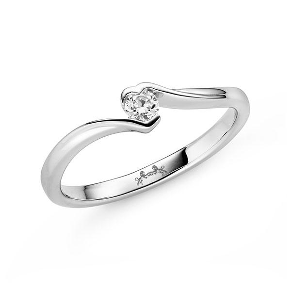 Verlobungsring in Weißgold 585 mit zus. 0,1 ct. Brillant tw, si von Steinberg - Q-11QKVG-W5-1U1TY5Z Verlobungsring in Weißgold 585 mit zus. 0,1 ct. Brillant tw, si von Steinberg - Q-11QKVG-W5-1U1TY5Z