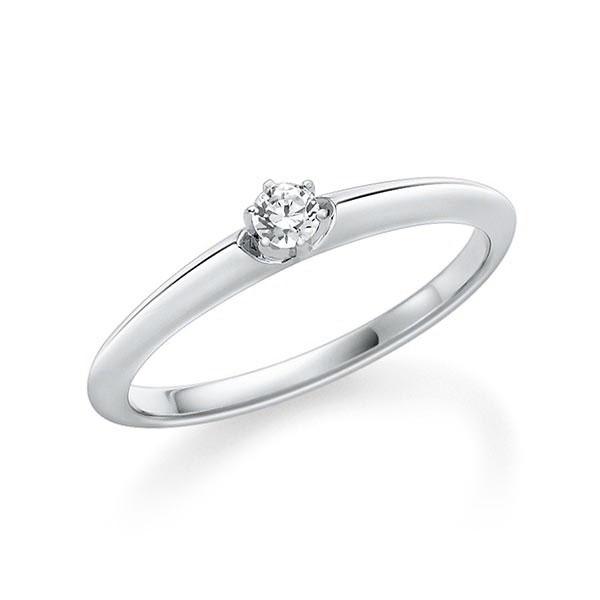 Verlobungsring in Weißgold 585 mit zus. 0,1 ct. Brillant tw, si von Steinberg - Q-ZF5BS-W5-1U0YMBZ Verlobungsring in Weißgold 585 mit zus. 0,1 ct. Brillant tw, si von Steinberg - Q-ZF5BS-W5-1U0YMBZ