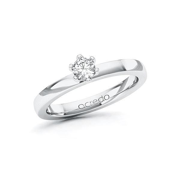 Verlobungsring in Weissgold 585 mit zus. 0,25 ct. Brillant tw, si von acredo - A-10ELXK-WW5-1R0SUJZ Verlobungsring in Weissgold 585 mit zus. 0,25 ct. Brillant tw, si von acredo - A-10ELXK-WW5-1R0SUJZ