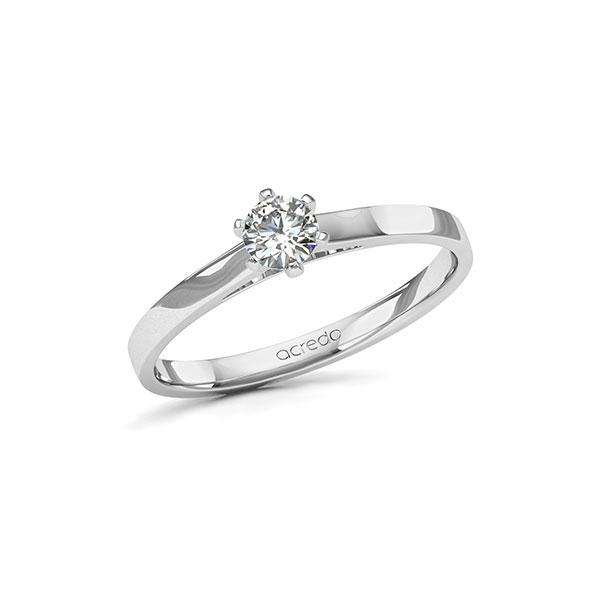 Verlobungsring in Weißgold 585 mit zus. 0,25 ct. Brillant tw, si von acredo - A-11LHIB-WW5-NLZB6Z Verlobungsring in Weißgold 585 mit zus. 0,25 ct. Brillant tw, si von acredo - A-11LHIB-WW5-NLZB6Z