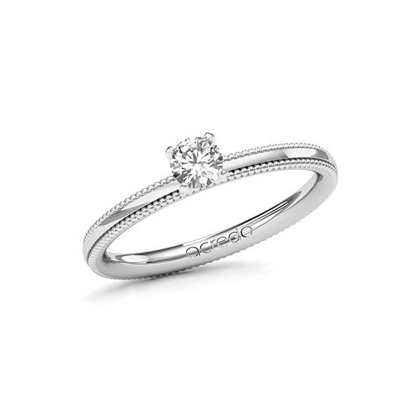 Verlobungsring in Weißgold 585 mit zus. 0,25 ct. Brillant tw, si von acredo - A-11LU0Z-WW5-1Y267ZZ Verlobungsring in Weißgold 585 mit zus. 0,25 ct. Brillant tw, si von acredo - A-11LU0Z-WW5-1Y267ZZ