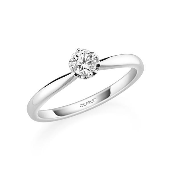 Verlobungsring in Weißgold 585 mit zus. 0,25 ct. Brillant tw, si von acredo - A-11QCDS-W5-1TWF4Z Verlobungsring in Weißgold 585 mit zus. 0,25 ct. Brillant tw, si von acredo - A-11QCDS-W5-1TWF4Z