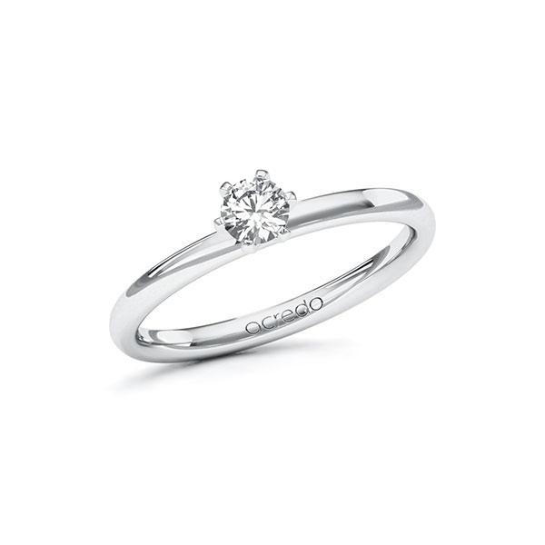 Verlobungsring in Weißgold 585 mit zus. 0,25 ct. Brillant tw, si von acredo - A-ZWGR0-WW5-1R0VCEZ Verlobungsring in Weißgold 585 mit zus. 0,25 ct. Brillant tw, si von acredo - A-ZWGR0-WW5-1R0VCEZ
