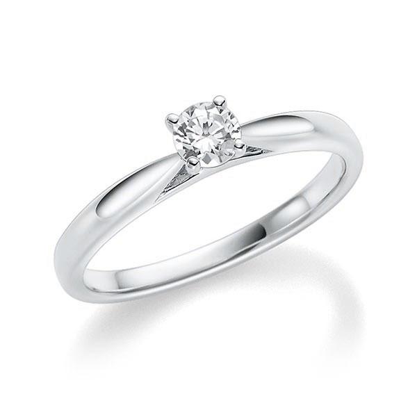 Verlobungsring in Weißgold 585 mit zus. 0,25 ct. Brillant tw, si von Steinberg - Q-ZF613-W5-1U12I6Z Verlobungsring in Weißgold 585 mit zus. 0,25 ct. Brillant tw, si von Steinberg - Q-ZF613-W5-1U12I6Z