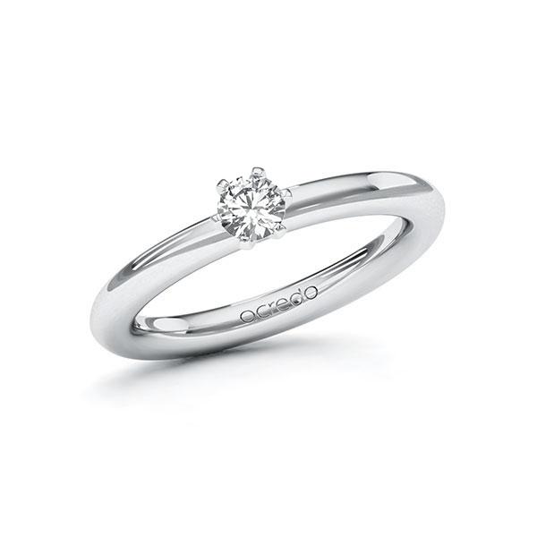 Verlobungsring in Weißgold 585 mit zus. 0,25 ct. Brillant tw, vs von acredo - A-ZYCU1-WW5-1R0VP7Z Verlobungsring in Weißgold 585 mit zus. 0,25 ct. Brillant tw, vs von acredo - A-ZYCU1-WW5-1R0VP7Z