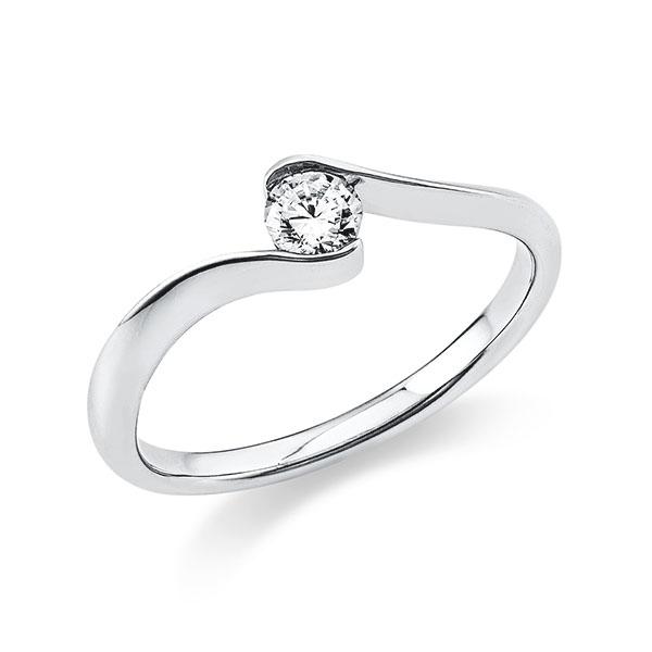 Verlobungsring in Weißgold 585 mit zus. 0,2 ct. Brillant tw, si - BD-13LLBU-W5-1X9YPWZ Verlobungsring in Weißgold 585 mit zus. 0,2 ct. Brillant tw, si - BD-13LLBU-W5-1X9YPWZ