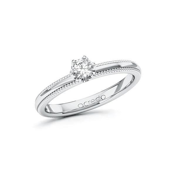 Verlobungsring in Weißgold 585 mit zus. 0,2 ct. Brillant tw, si von acredo - A-10ZL7X-WWW5-1Y26A2Z Verlobungsring in Weißgold 585 mit zus. 0,2 ct. Brillant tw, si von acredo - A-10ZL7X-WWW5-1Y26A2Z