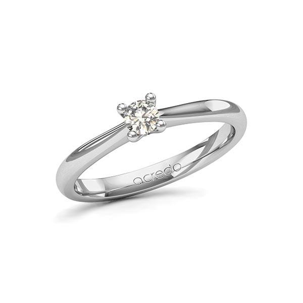 Verlobungsring in Weißgold 585 mit zus. 0,2 ct. Brillant tw, si von acredo - A-11KW0U-W5-1TWF3Z Verlobungsring in Weißgold 585 mit zus. 0,2 ct. Brillant tw, si von acredo - A-11KW0U-W5-1TWF3Z
