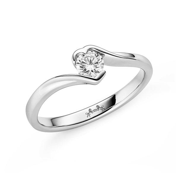Verlobungsring in Weißgold 585 mit zus. 0,2 ct. Brillant tw, si von Steinberg - Q-11QKW9-W5-1U1TY8Z Verlobungsring in Weißgold 585 mit zus. 0,2 ct. Brillant tw, si von Steinberg - Q-11QKW9-W5-1U1TY8Z