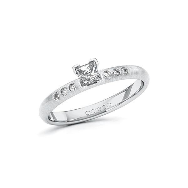 Verlobungsring in Weissgold 585 mit zus. 0,31 ct. Prinzess-Diamant tw, si von acredo - A-ZZRDF-WW5-1S4FRTZ Verlobungsring in Weissgold 585 mit zus. 0,31 ct. Prinzess-Diamant tw, si von acredo - A-ZZRDF-WW5-1S4FRTZ