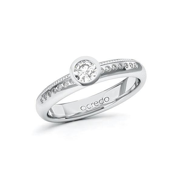 Verlobungsring in Weißgold 585 mit zus. 0,32 ct. Brillant tw, si von acredo - A-10HAE5-WW5-1S71VMZ Verlobungsring in Weißgold 585 mit zus. 0,32 ct. Brillant tw, si von acredo - A-10HAE5-WW5-1S71VMZ