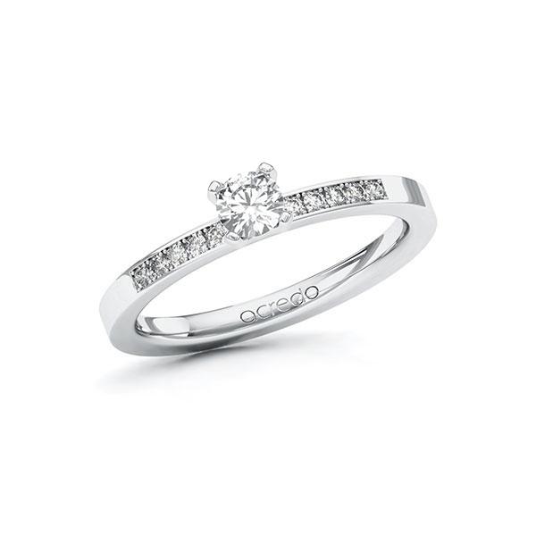 Verlobungsring in Weissgold 585 mit zus. 0,35 ct. Brillant tw, si von acredo - A-10EYC1-WW5-1R1SFUZ Verlobungsring in Weissgold 585 mit zus. 0,35 ct. Brillant tw, si von acredo - A-10EYC1-WW5-1R1SFUZ
