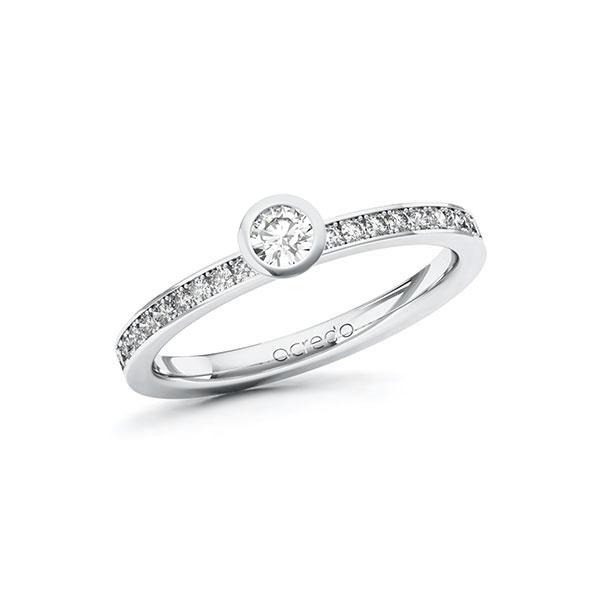 Verlobungsring in Weissgold 585 mit zus. 0,35 ct. Brillant tw, si von acredo - A-10F7YQ-WW5-1R1UG0Z Verlobungsring in Weissgold 585 mit zus. 0,35 ct. Brillant tw, si von acredo - A-10F7YQ-WW5-1R1UG0Z
